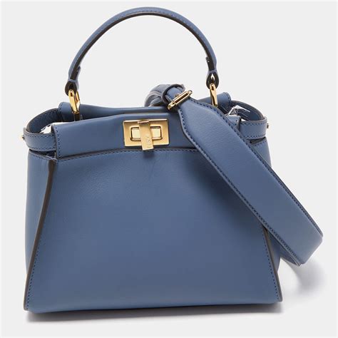 peekaboo fendi bluu|fendi peekaboo satchel.